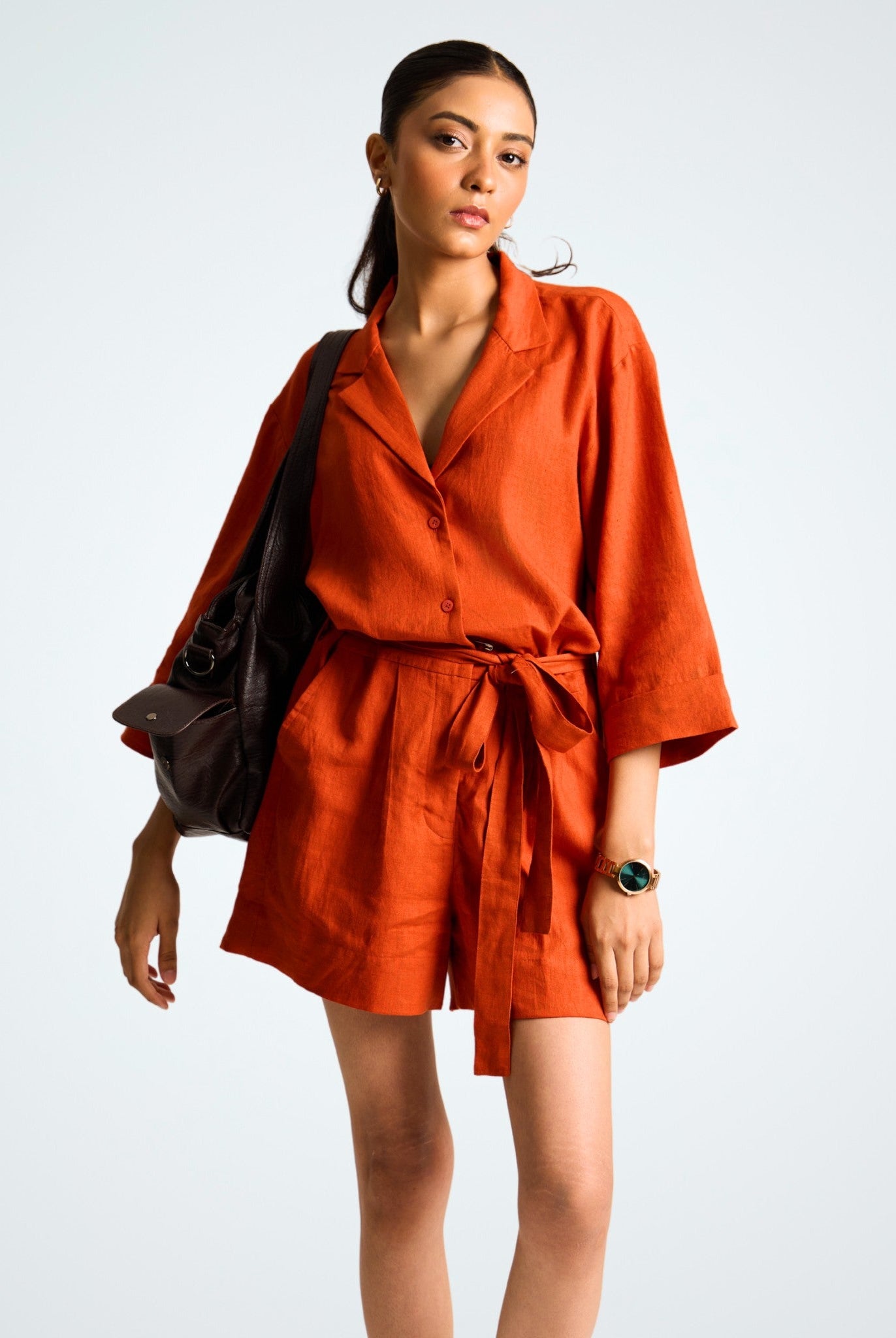 Orange Rust Playsuit - CiceroniJumpsuitSelfish Clarity