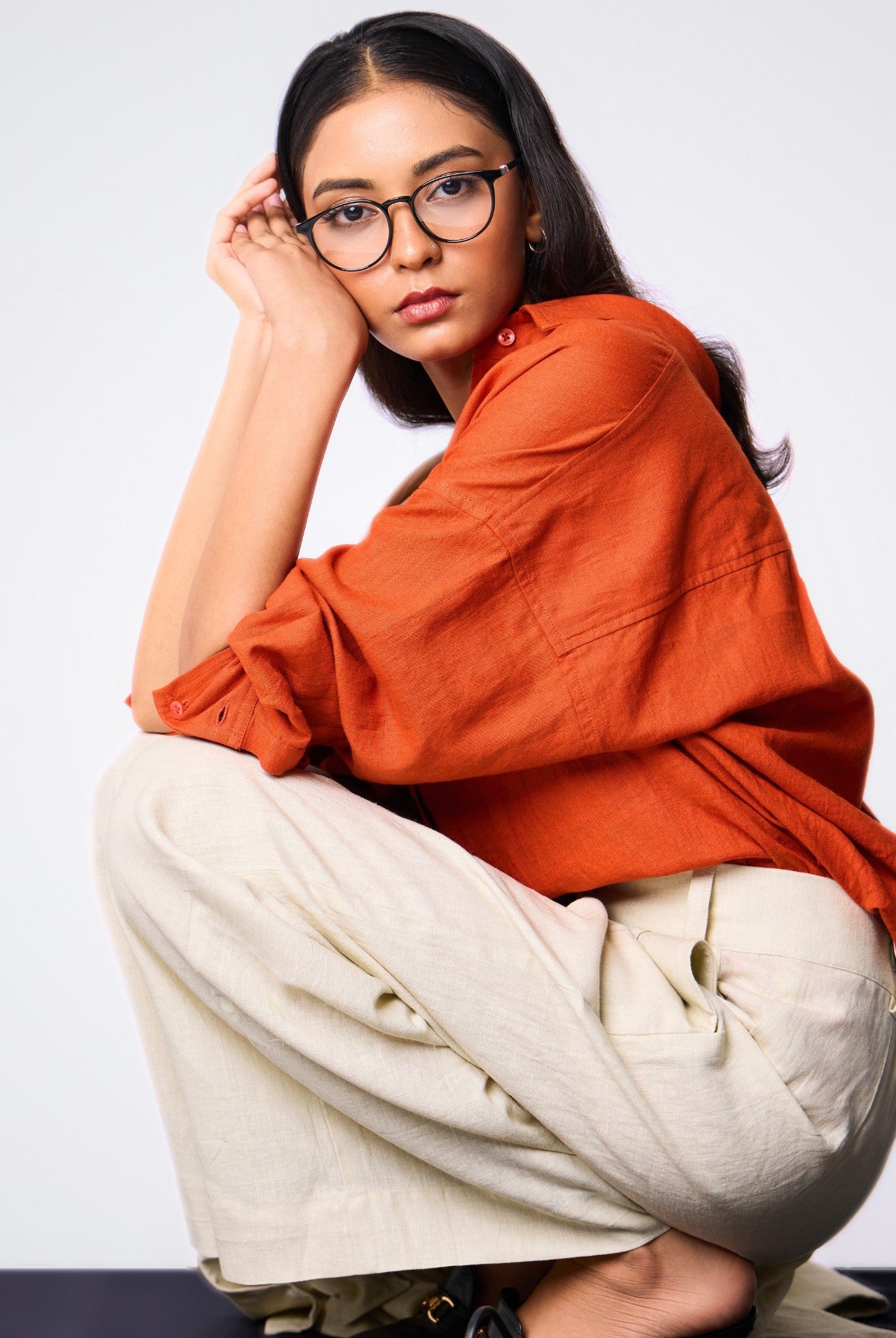 Orange Rust Shirt - CiceroniWomen ShirtsSelfish Clarity