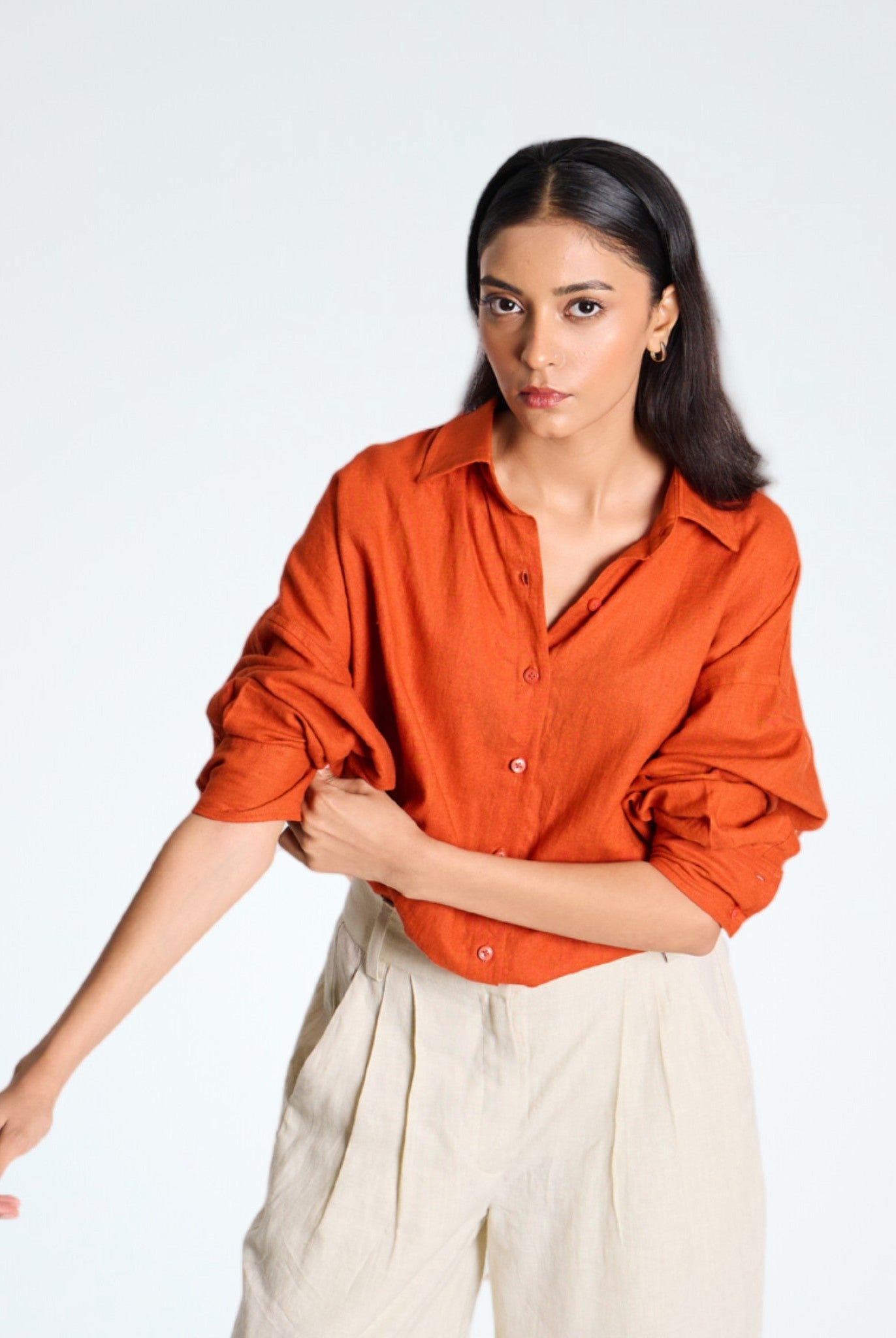Orange Rust Shirt - CiceroniWomen ShirtsSelfish Clarity