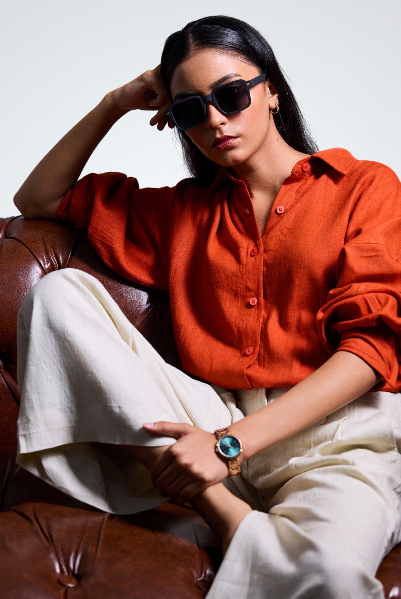 Orange Rust Shirt - CiceroniWomen ShirtsSelfish Clarity