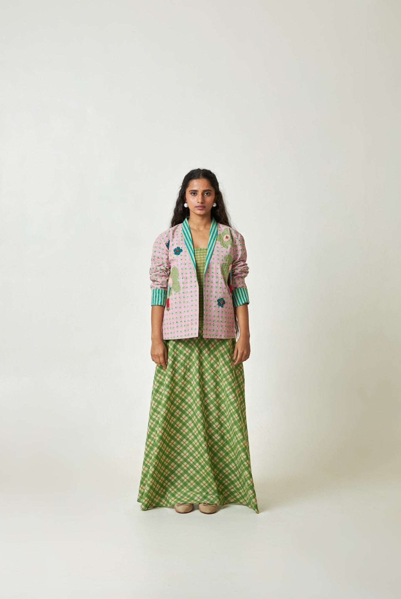 Orchard Muse Block Printed Jacket - CiceroniJacketPants and Pajamas
