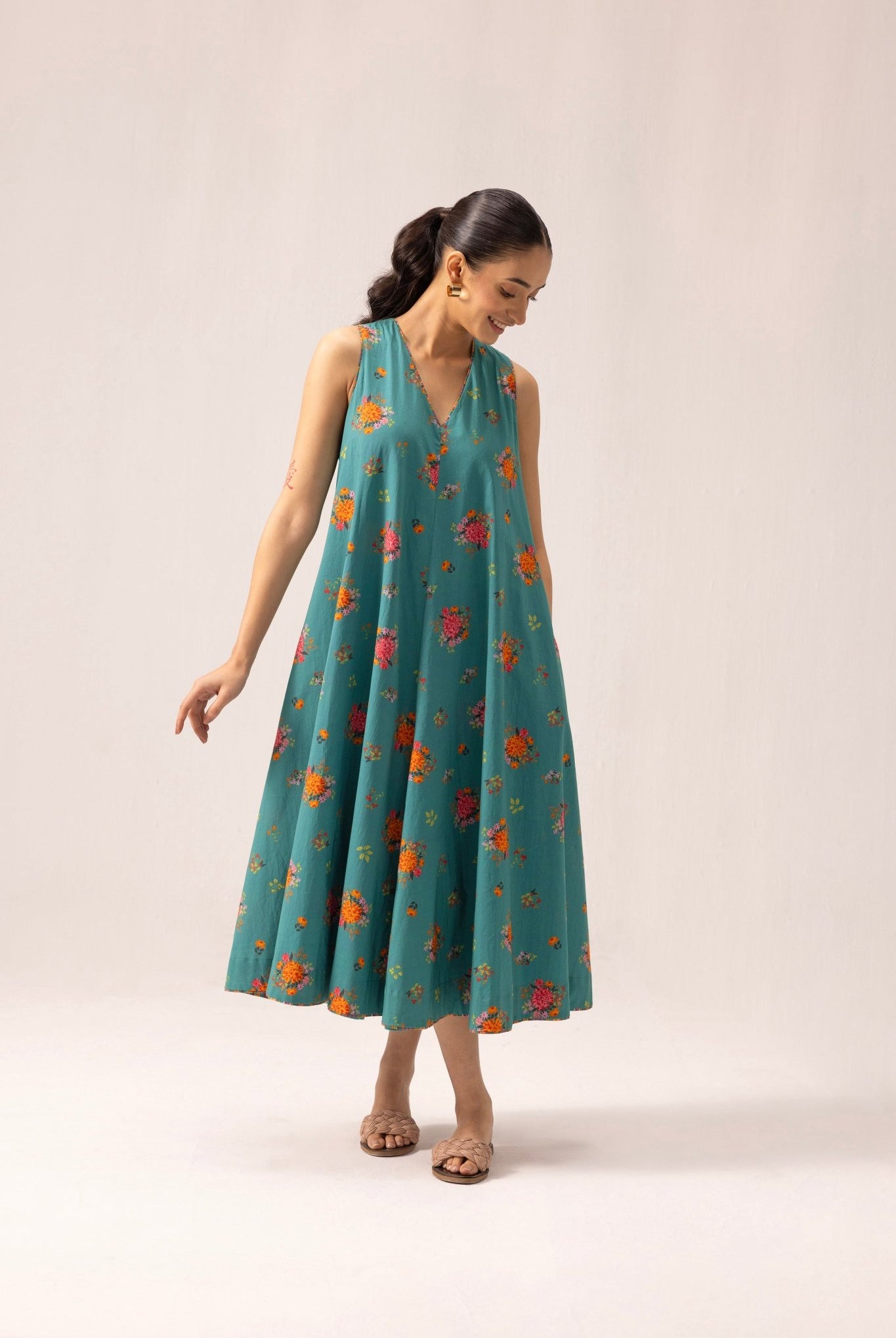 Orchid Dress - Green - CiceroniDressesLabel Shreya Sharma