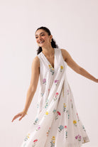 Orchid Dress - White - CiceroniJacket, DressLabel Shreya Sharma