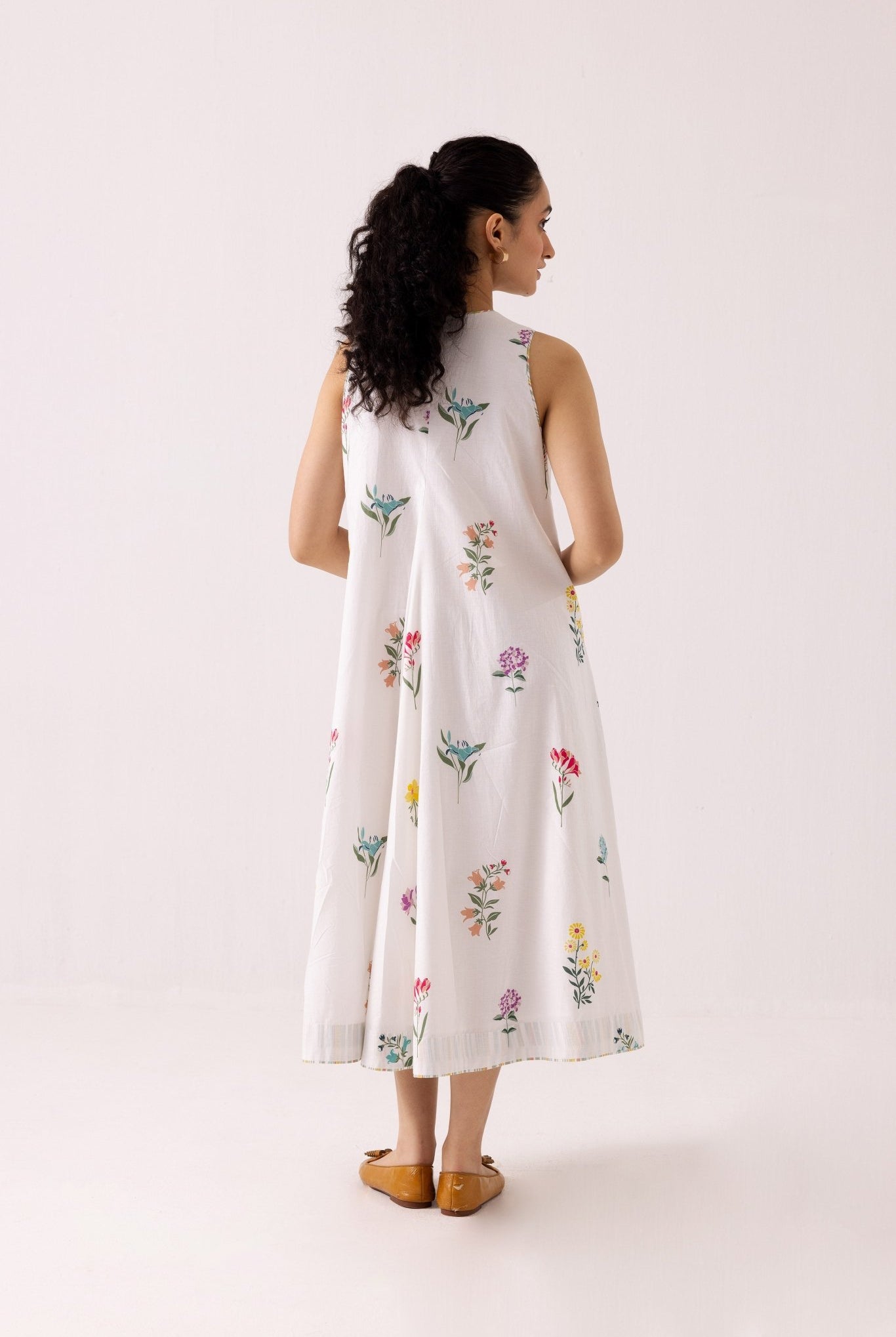 Orchid Dress - White - CiceroniJacket, DressLabel Shreya Sharma