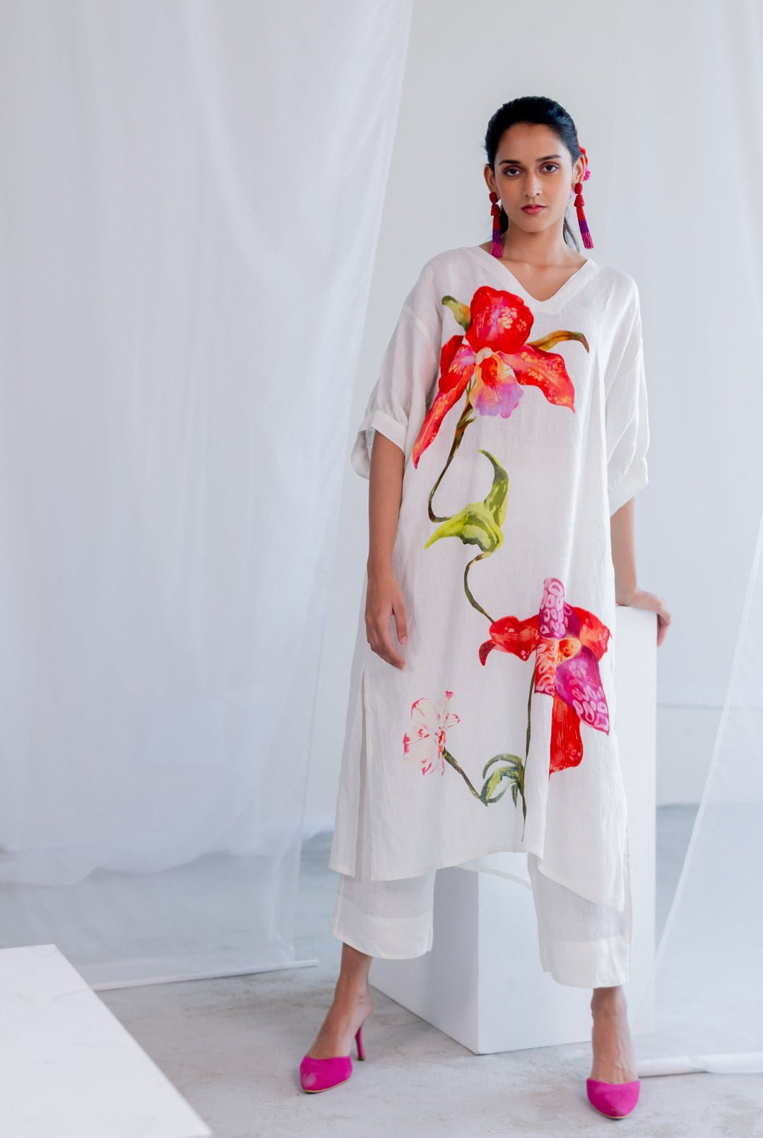 Orchids Frost Kurta Set - CiceroniKurta Set, Everyday WearSilai Studio