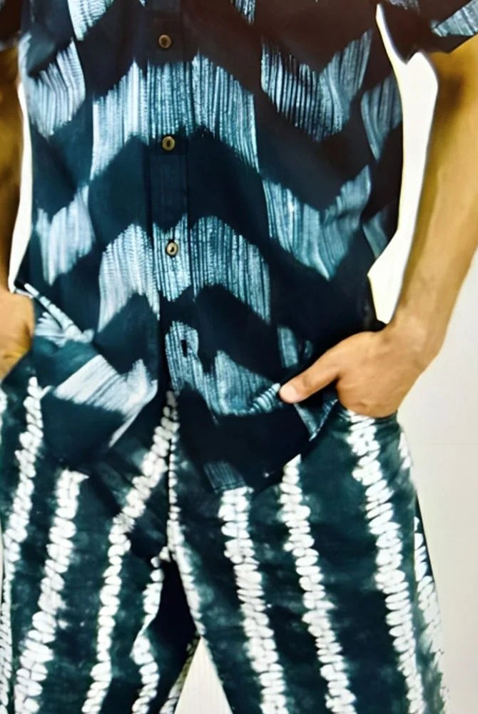 Organic Tie and Dye Black Pant - CiceroniPantsSonica Sarna