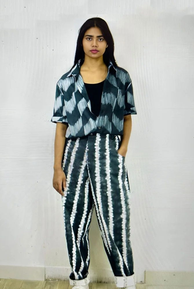 Organic Tie and Dye Black Pant - CiceroniPantsSonica Sarna