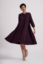 Oriental dress - Dark Purple - CiceroniDressesThe Kaatn Trail