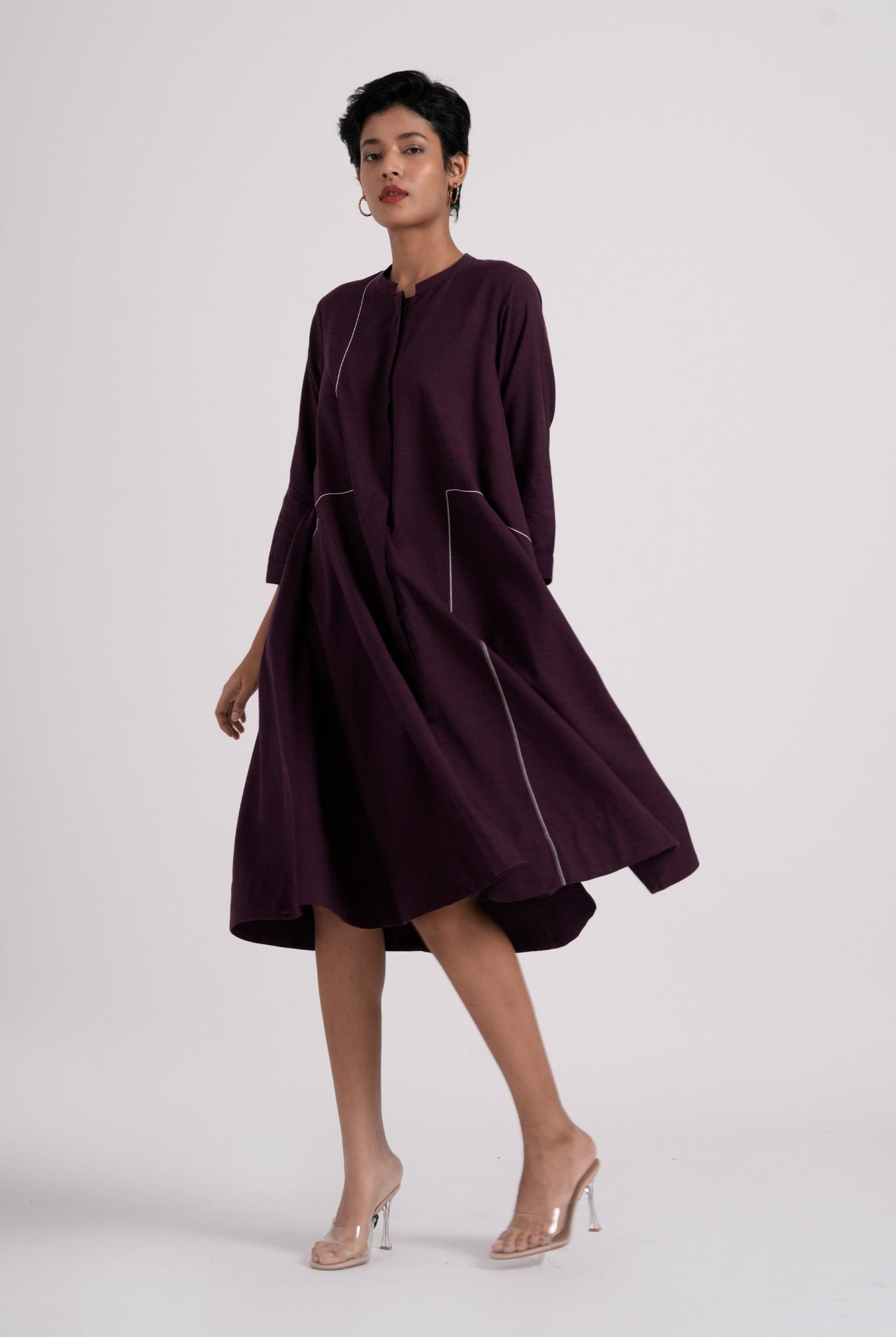 Oriental dress - Dark Purple - CiceroniDressesThe Kaatn Trail