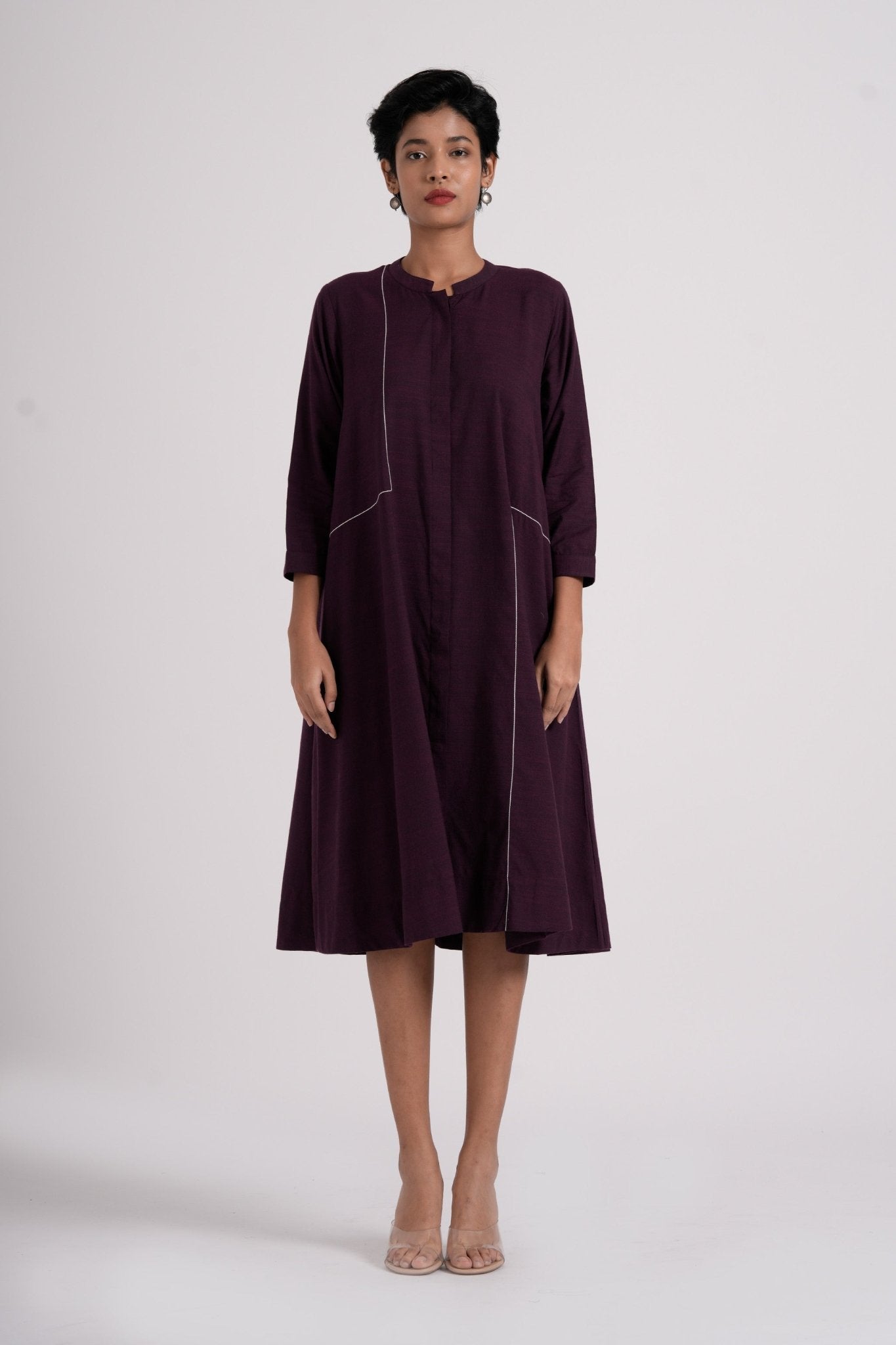 Oriental dress - Dark Purple - CiceroniDressesThe Kaatn Trail