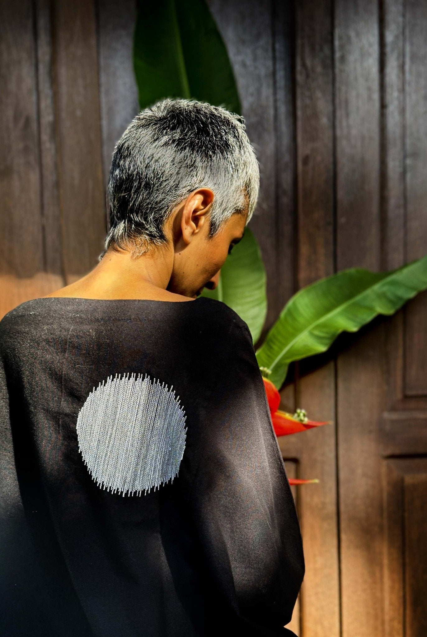 Origami Polka Black Top - CiceroniTopsChiu