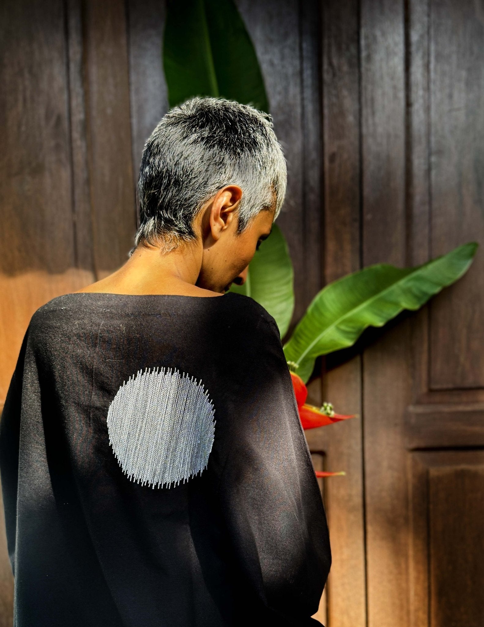 Origami Polka Black Top - CiceroniTopsChiu