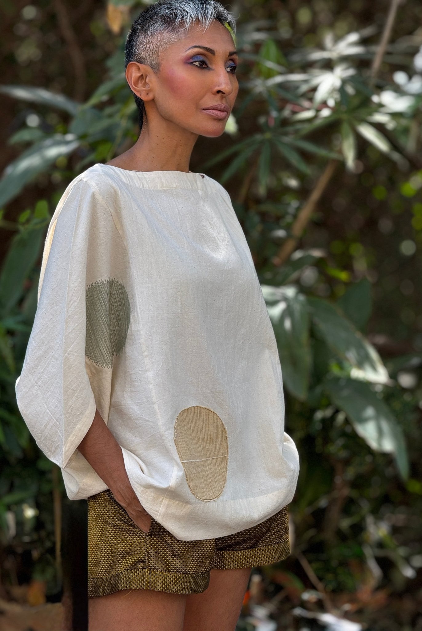 Origami Polka White Top - CiceroniTopsChiu