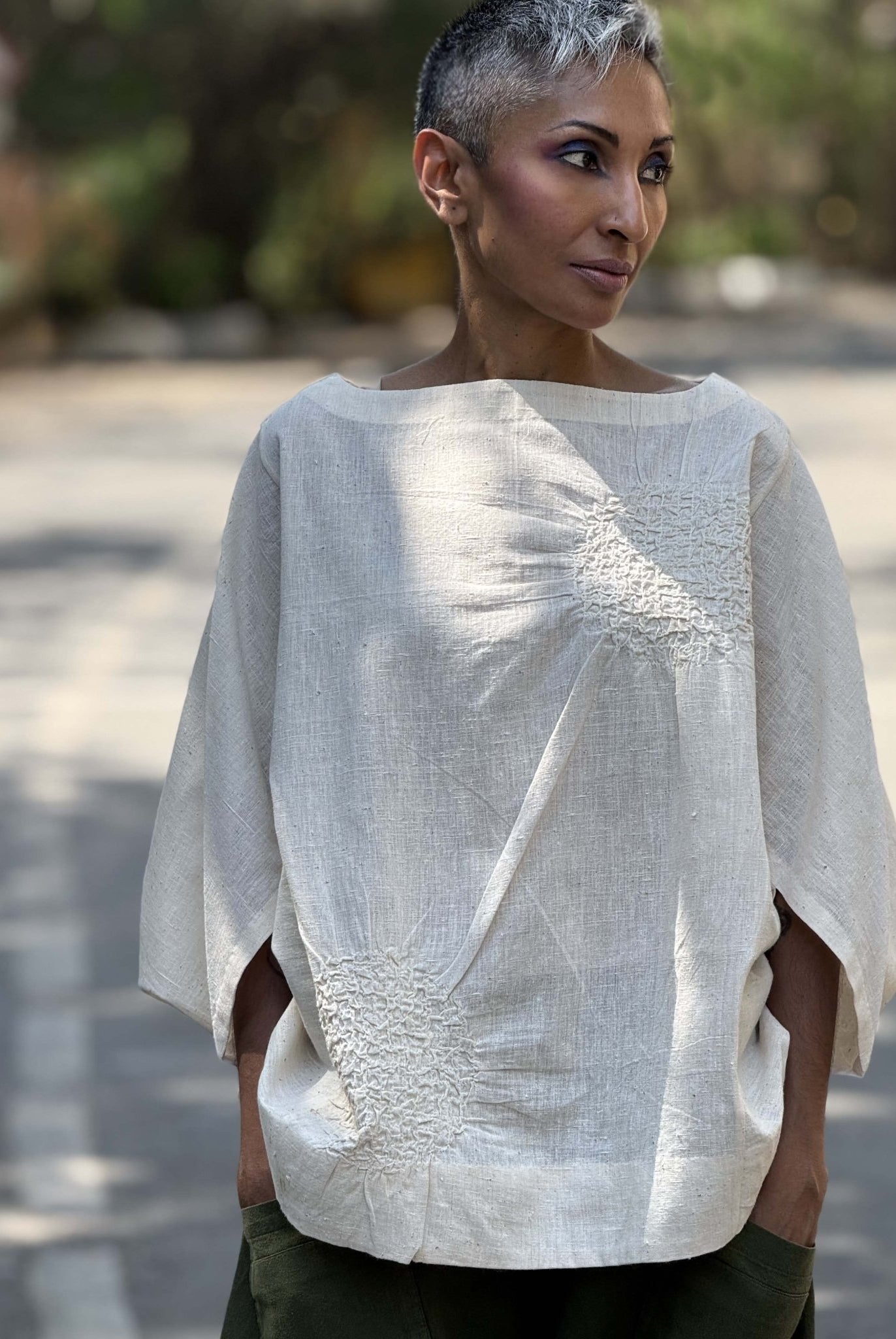 Origami Rouched Top - CiceroniTopsChiu