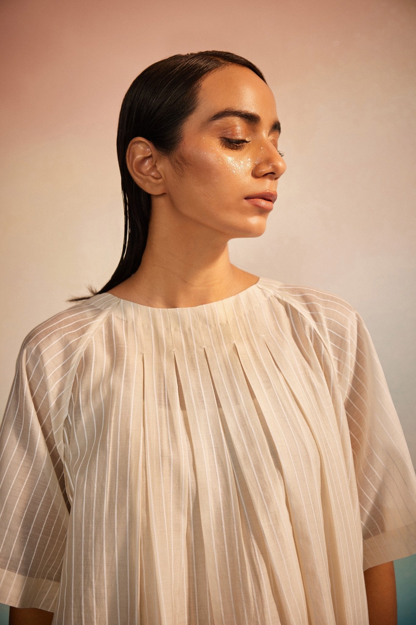 Orihime Box Pleat Appliqué Kurta Set - CiceroniKurta Set, Everyday WearAhmev