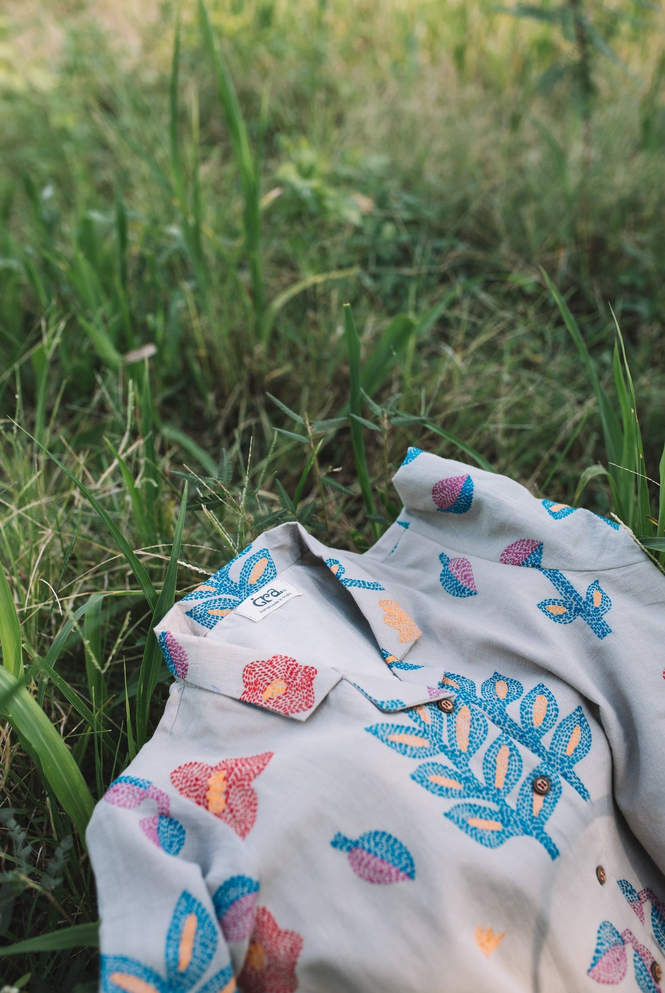 Oshibana Camp Collar Shirt - CiceroniShirtsIra