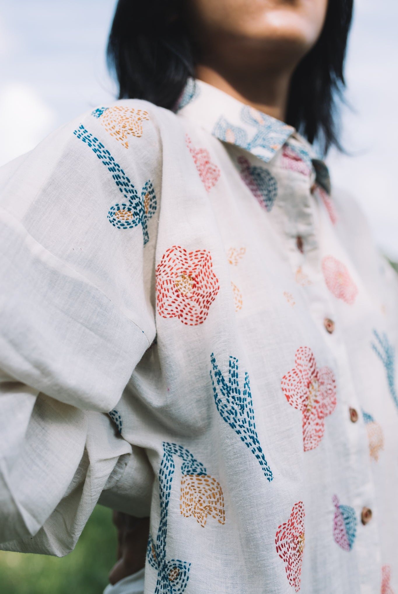 Oshibana Shirt - White - CiceroniShirtsIra