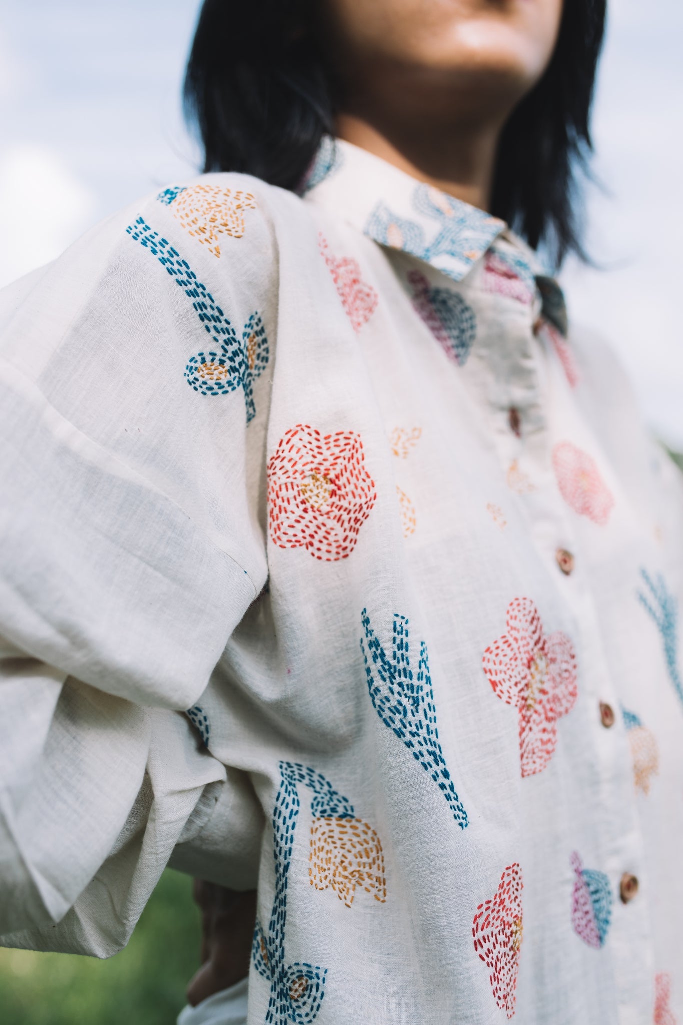 Oshibana Shirt - White - CiceroniShirtsIra
