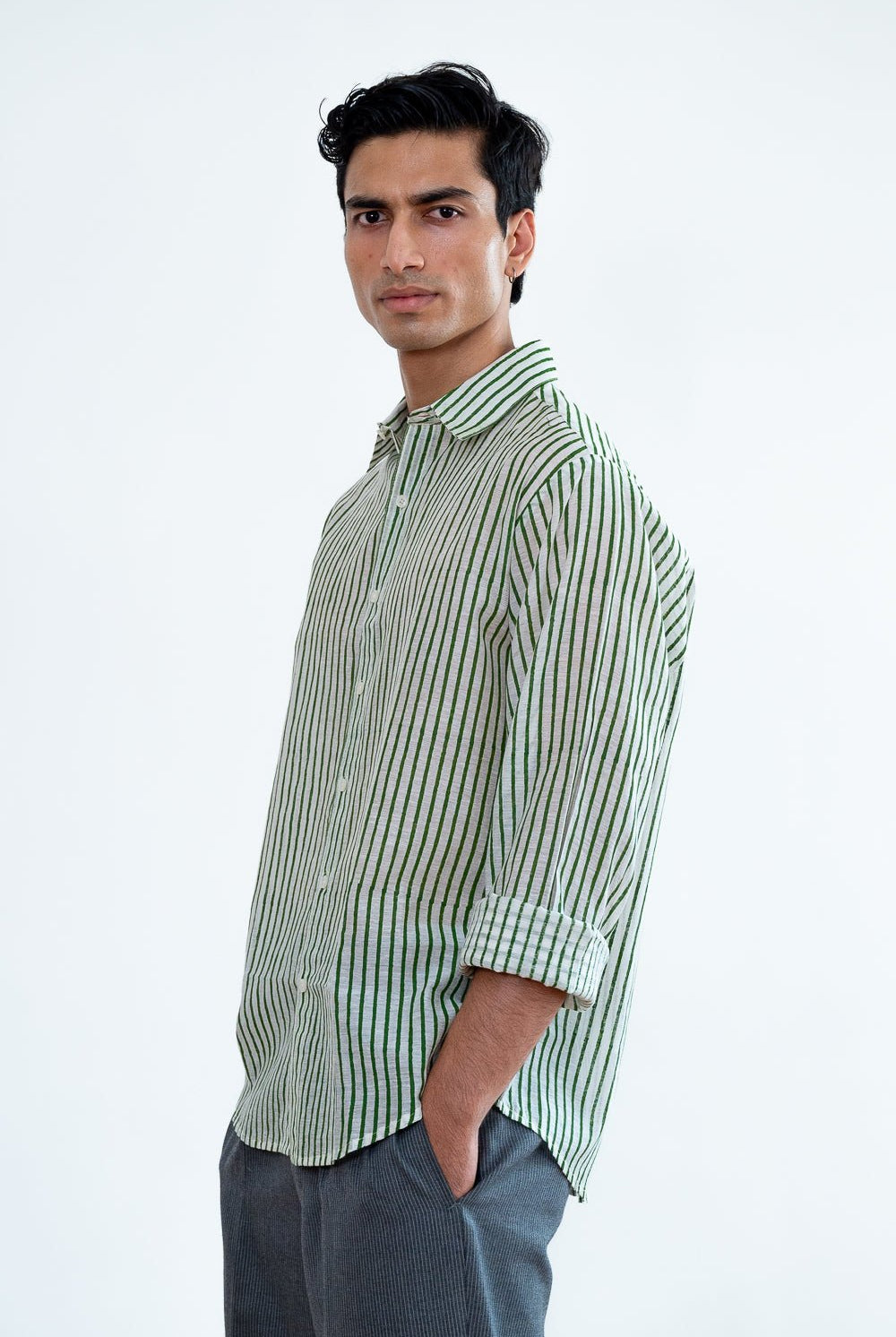 Paddy Green Stripes Shirt - CiceroniMen ShirtsHomeland Elegies