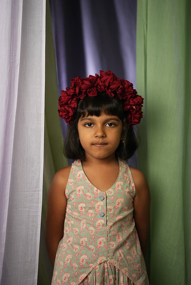 ‘Paisley Heart’ Girls Ethnic Wear Lehenga Set - CiceroniLehenga SetLove The World Today