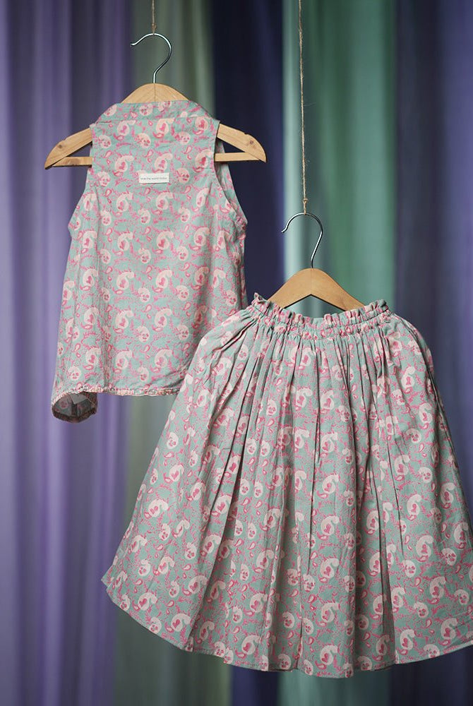 ‘Paisley Heart’ Girls Ethnic Wear Lehenga Set - CiceroniLehenga SetLove The World Today