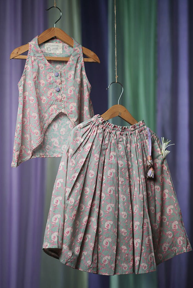‘Paisley Heart’ Girls Ethnic Wear Lehenga Set - CiceroniLehenga SetLove The World Today