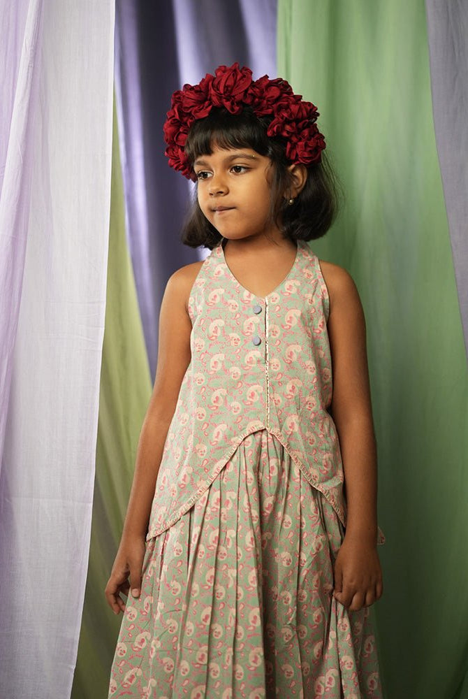 ‘Paisley Heart’ Girls Ethnic Wear Lehenga Set - CiceroniLehenga SetLove The World Today