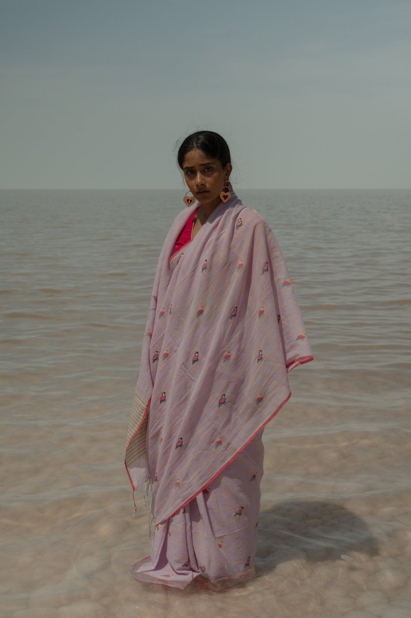 Pakhi Jamdani Saree - CiceroniSareeGulmohar Calcutta