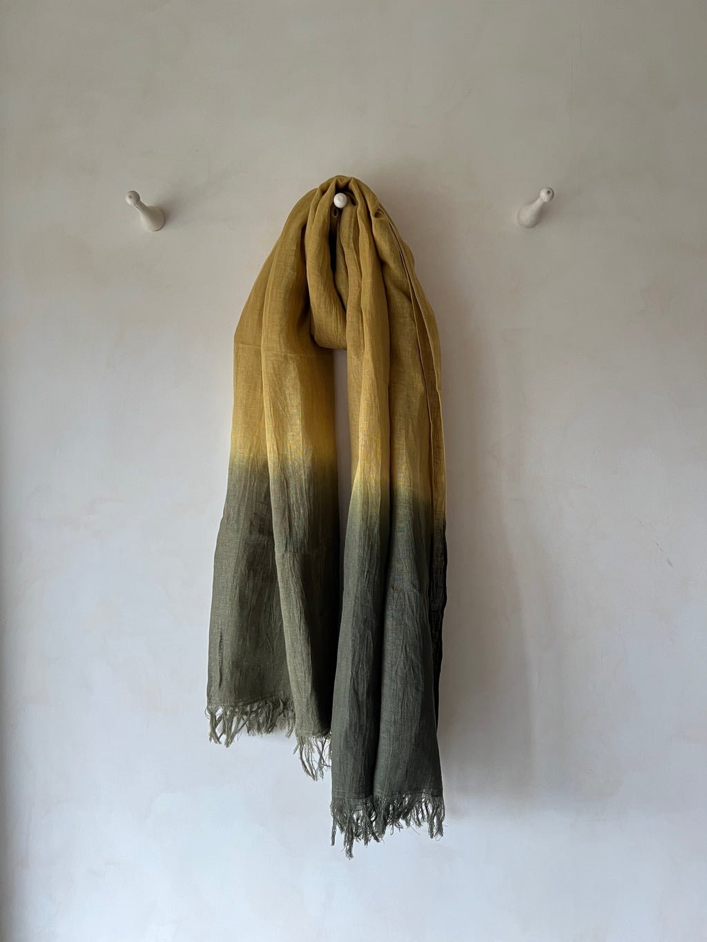 Pale Moss Ombre Stole - CiceroniScarvesPaeony