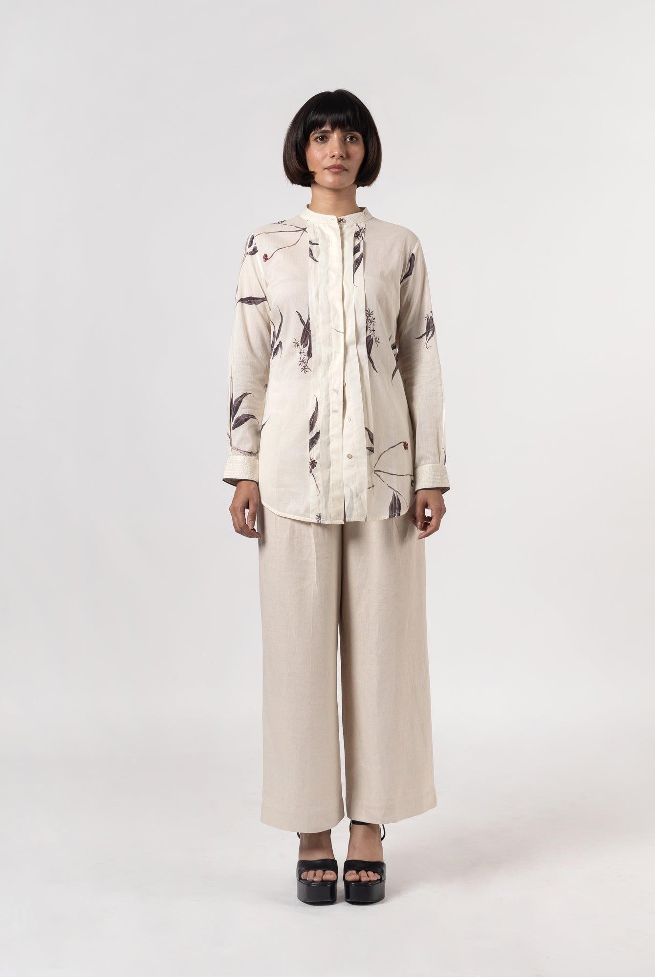 Palermo Natural Charcoal Shirt - CiceroniShirtsShades of India