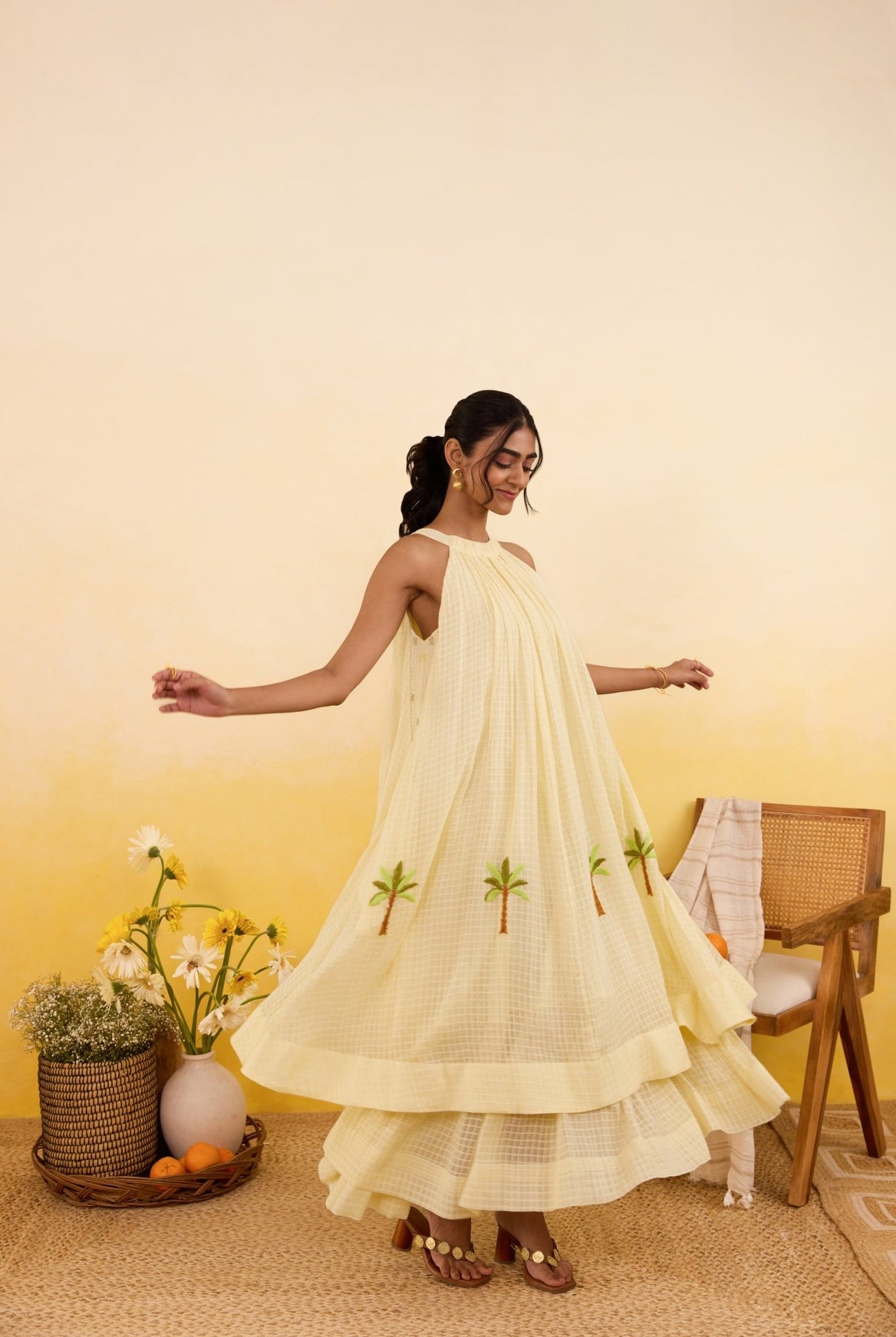 Palm Whisper Dress - CiceroniDressesTaro