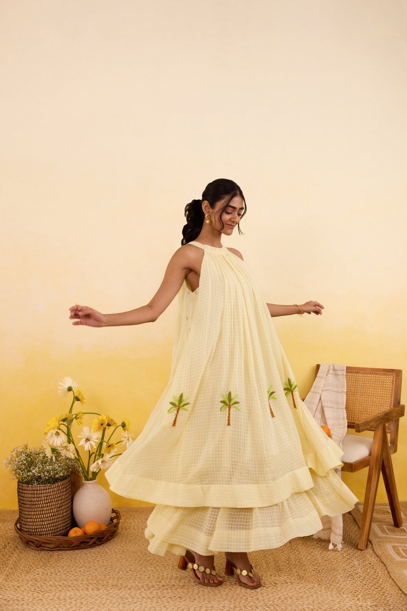 Palm Whisper Dress - CiceroniDressesTaro