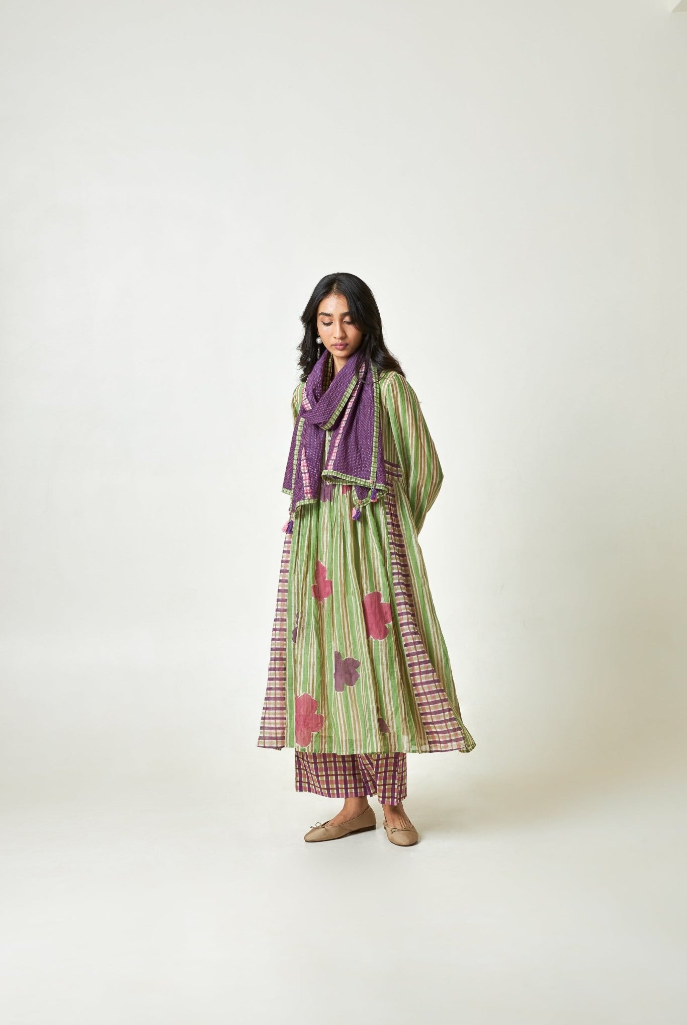 Palmshade Block Printed Kurta Set with Dupatta - CiceroniKurta SetPants and Pajamas