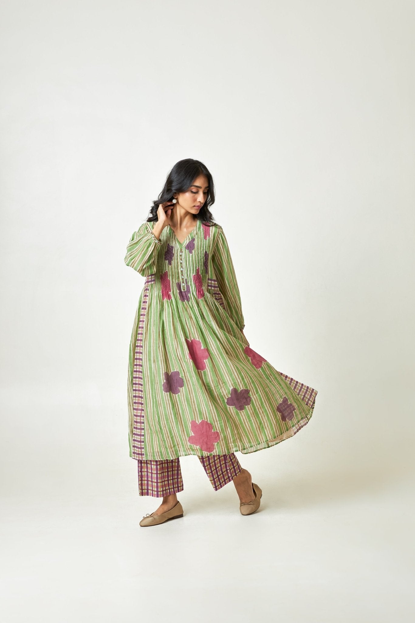 Palmshade Block Printed Kurta Set with Dupatta - CiceroniKurta SetPants and Pajamas