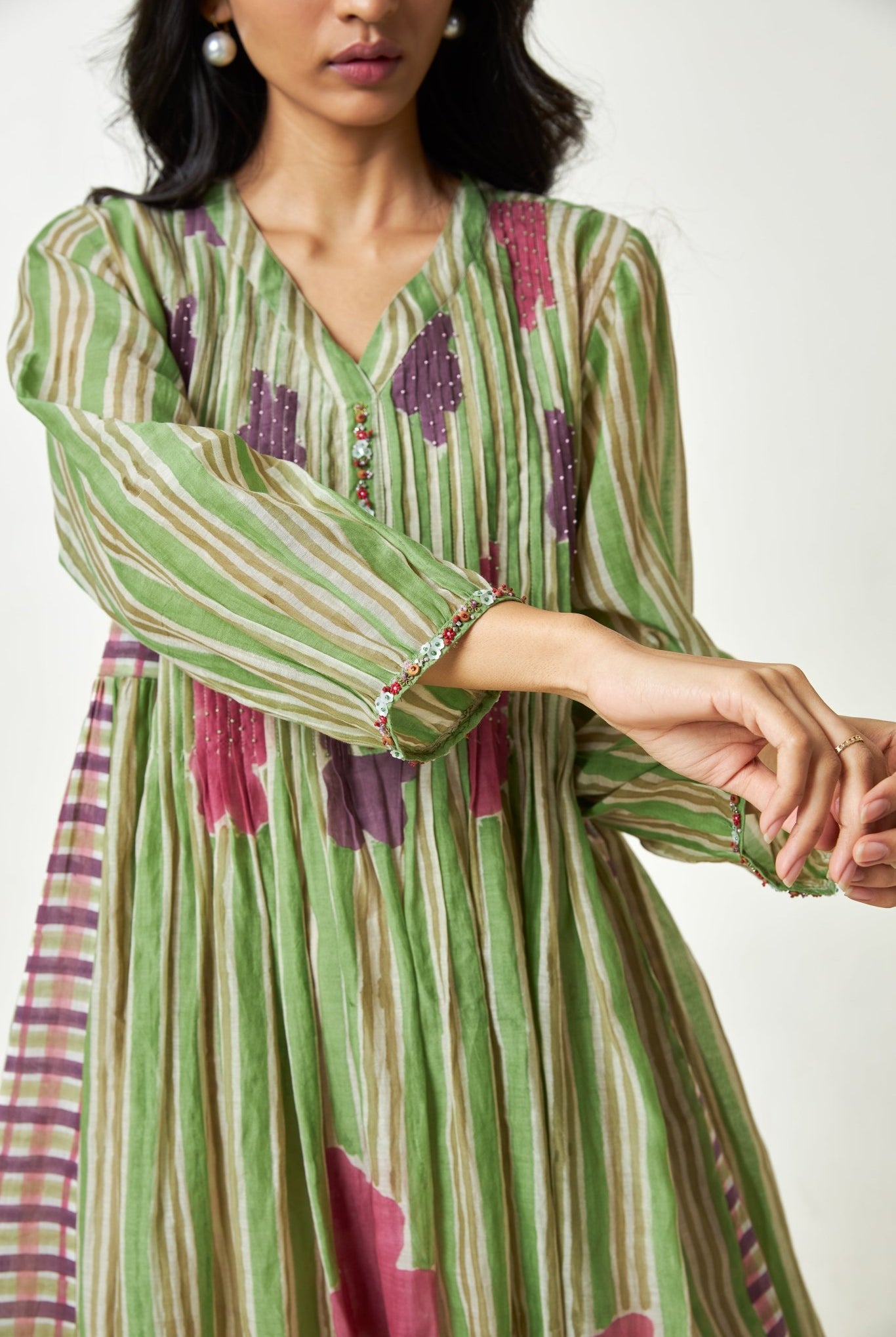 Palmshade Block Printed Kurta Set - CiceroniKurta SetPants and Pajamas