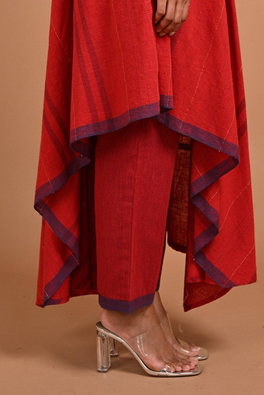 Pants with Contrast Hem - CiceroniPantsRang by Rajvi