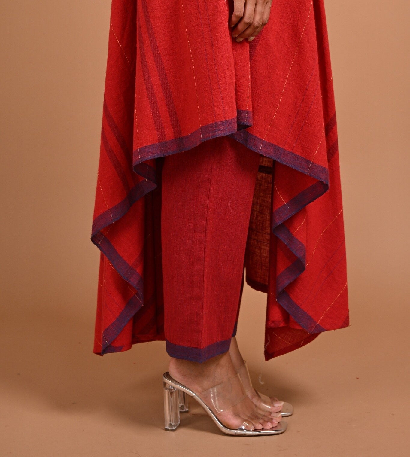 Pants with Contrast Hem - CiceroniPantsRang by Rajvi