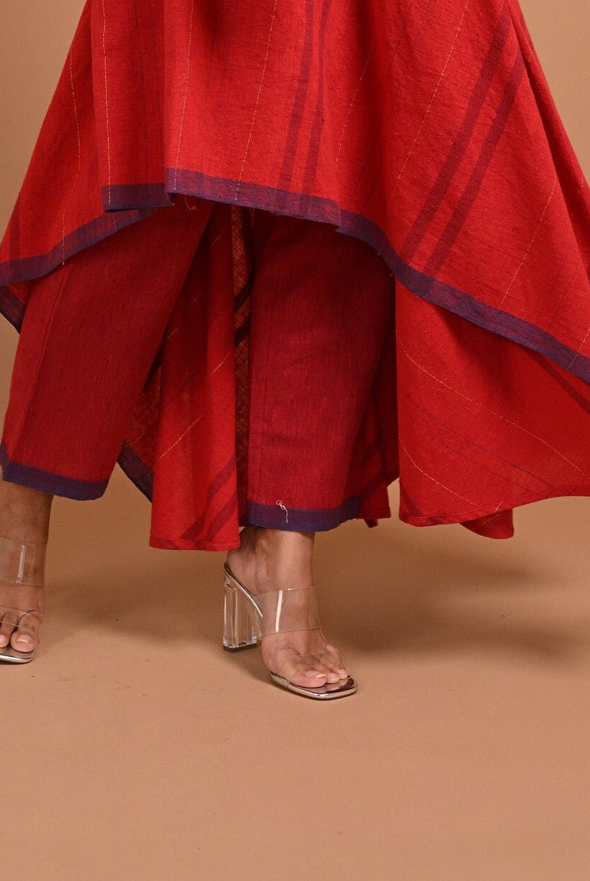 Pants with Contrast Hem - CiceroniPantsRang by Rajvi