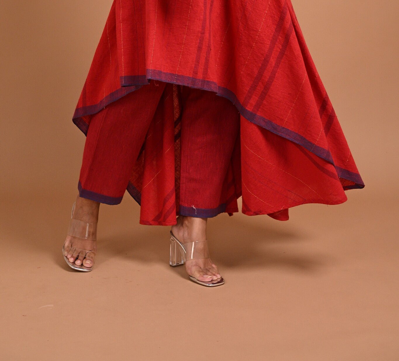 Pants with Contrast Hem - CiceroniPantsRang by Rajvi