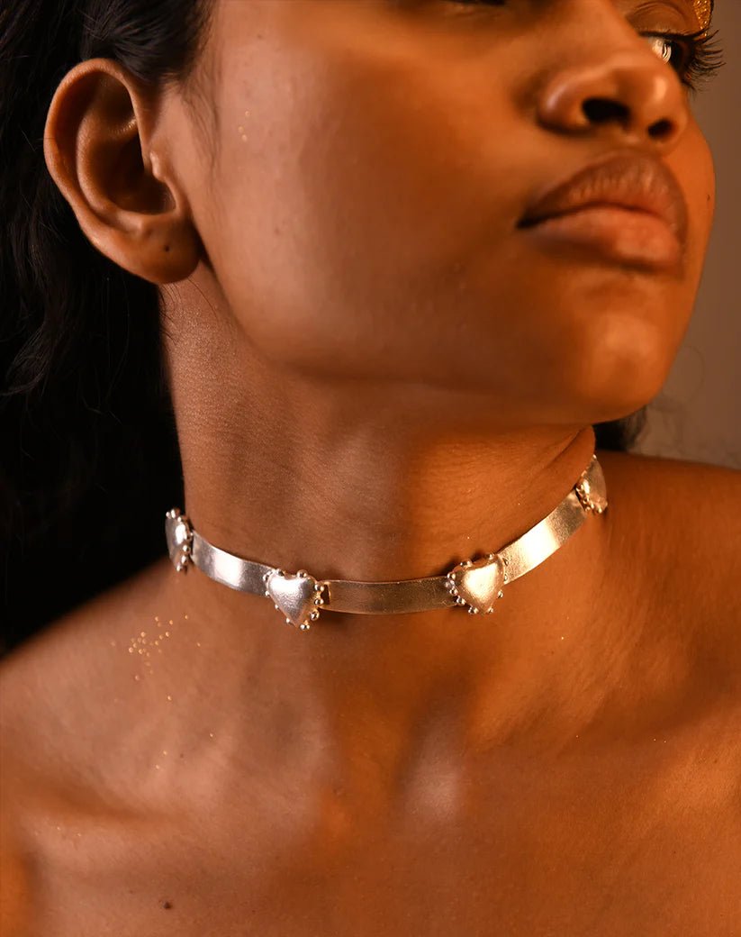 Passional Choker - Silver - CiceroniNeckpieceBatoki