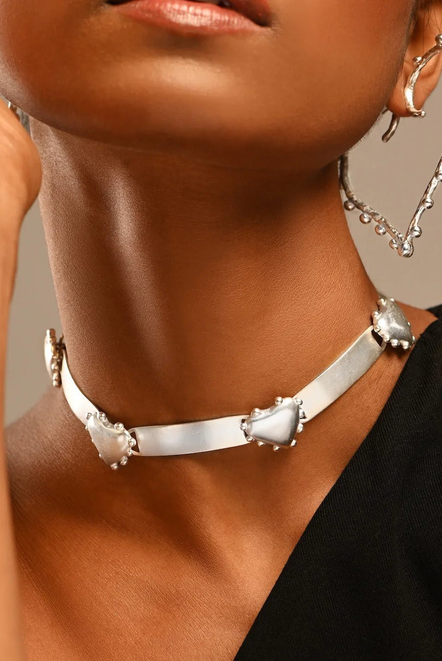Passional Choker - Silver - CiceroniNeckpieceBatoki