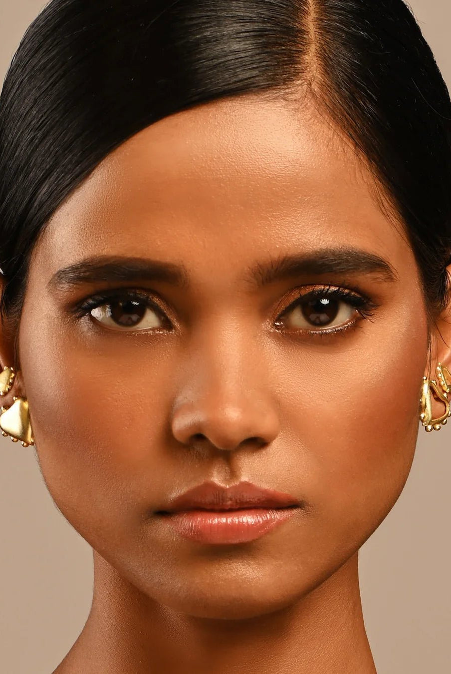 Passional Ear Studs - Gold - CiceroniEarringsBatoki