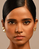 Passional Ear Studs - Gold - CiceroniEarringsBatoki