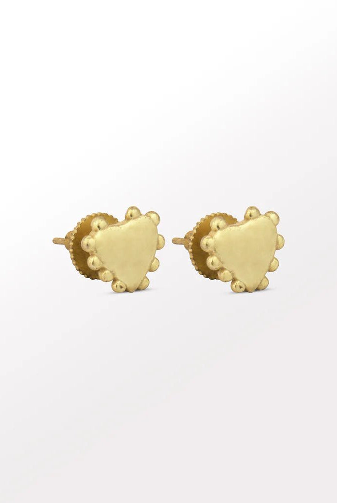 Passional Ear Studs - Gold - CiceroniEarringsBatoki