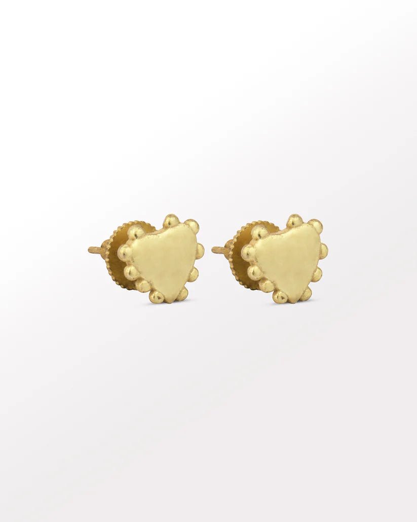 Passional Ear Studs - Gold - CiceroniEarringsBatoki