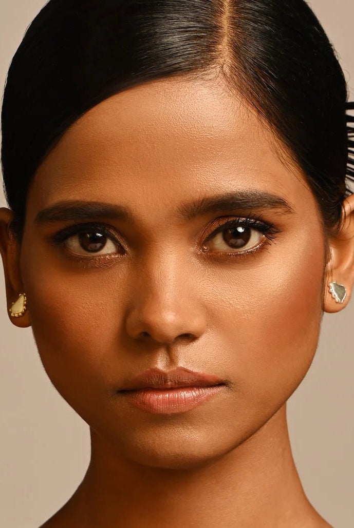 Passional Ear Studs - Gold - CiceroniEarringsBatoki