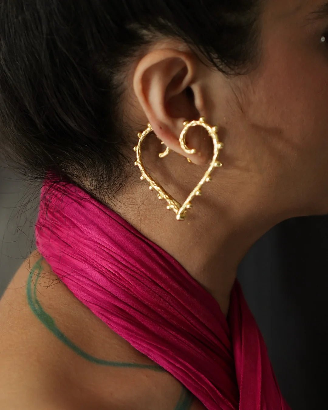 Passional Hoops - Gold Midi - CiceroniEarringsBatoki