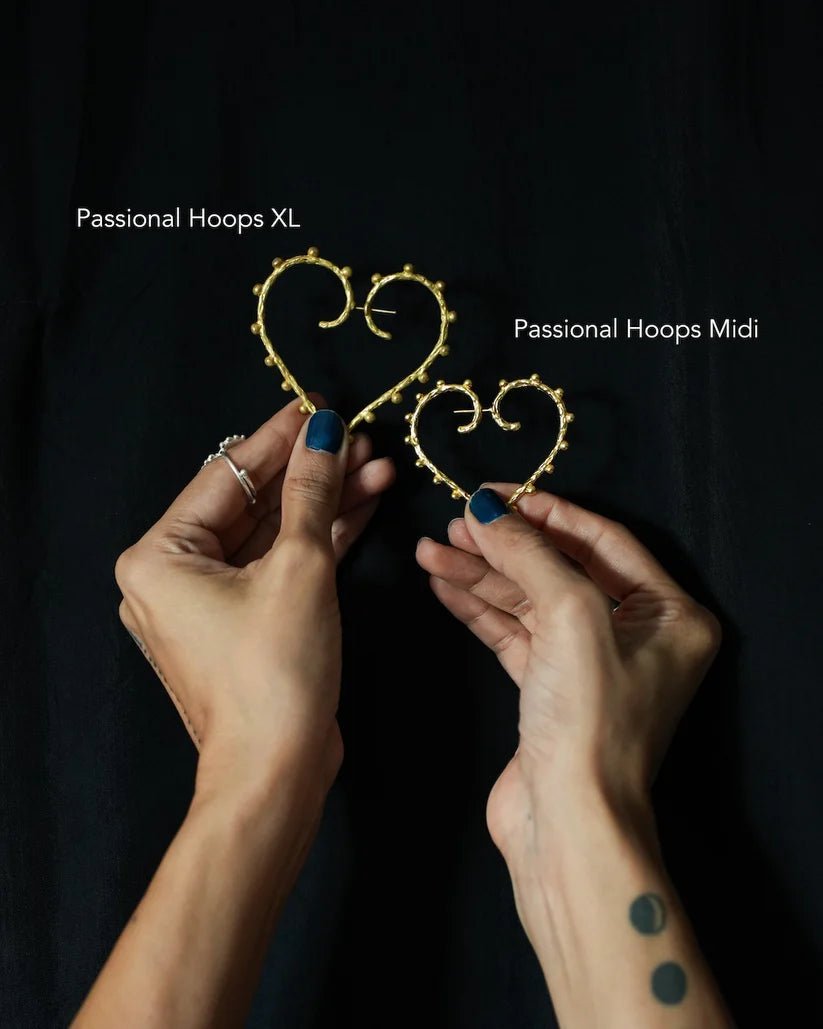 Passional Hoops - Gold XL - CiceroniEarringsBatoki