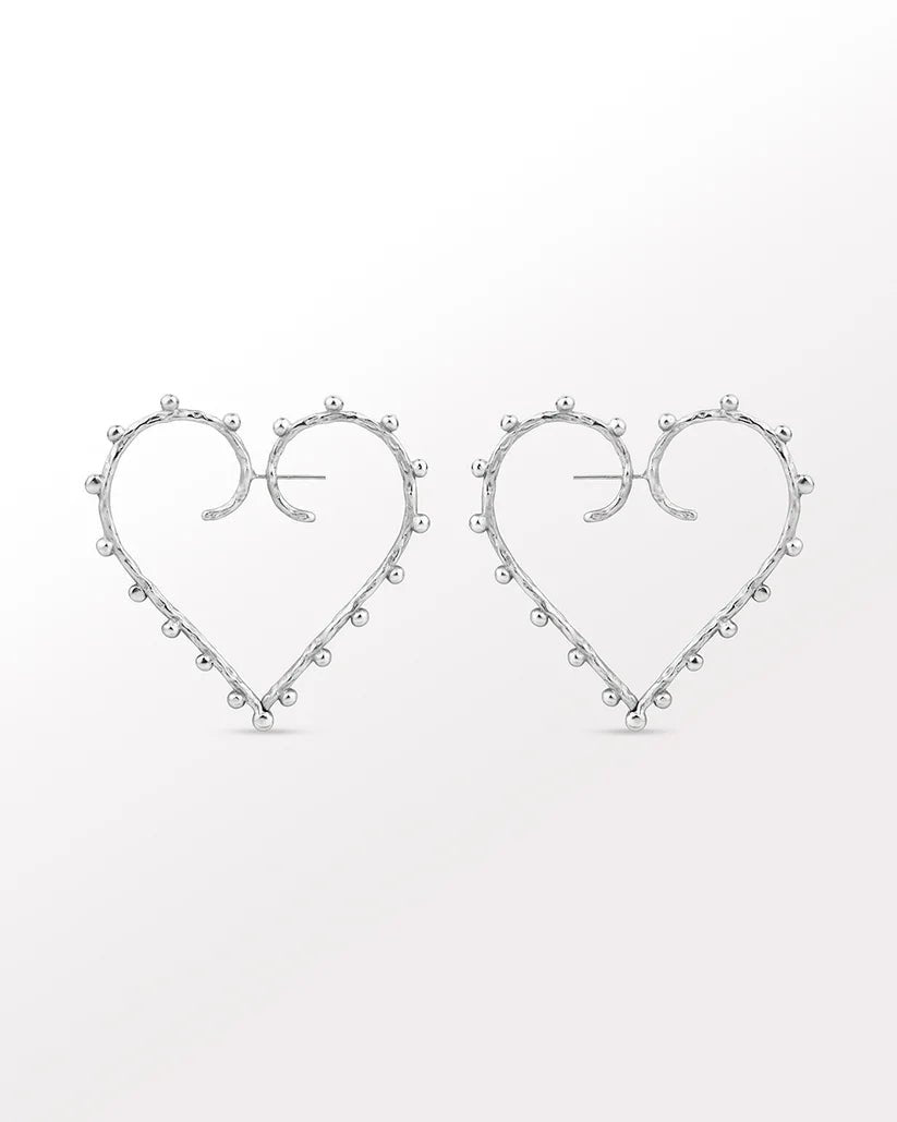 Passional Hoops - Silver Midi - CiceroniEarringsBatoki