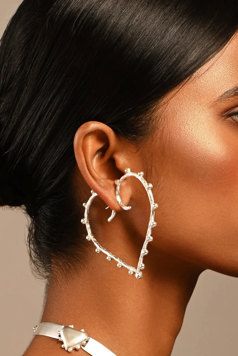 Passional Hoops - Silver XL - CiceroniEarringsBatoki